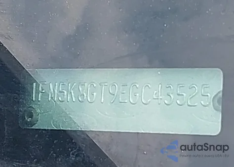 2014 Ford Explorer Sport из США, поврежденный, VIN 1FM5K8GT9EGC43525